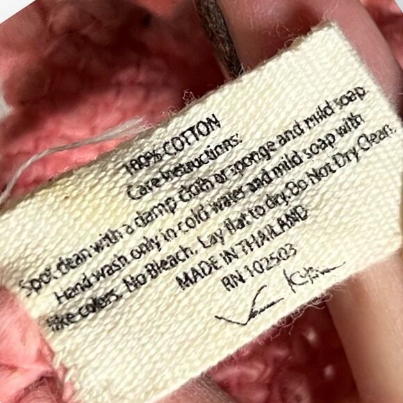 Vance Kitira Women's Woven Pink Cotton Scarf Shawl Wrap With Fringe One Size - Picture 10 of 11